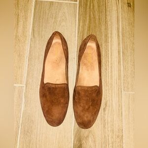 VIONIC Willa Slip On Flat Suede Brown Shoe Loafer 7 Women’s